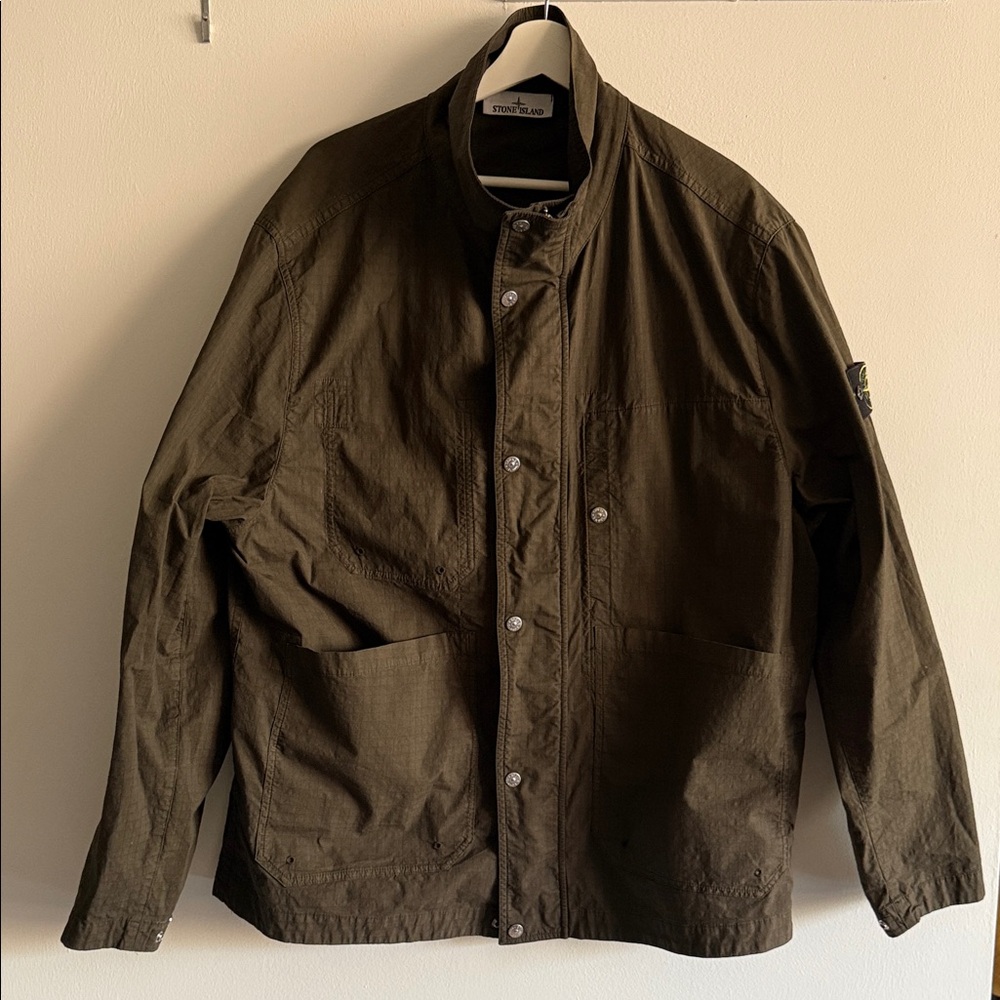 Stone Island Dark Olive Military Jacket XXL